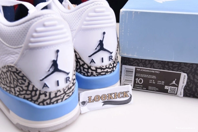 MaikeSneakers Jordan UNC 3 Air CT8532-104 0629